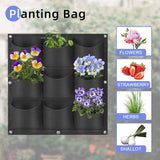 Darrahopens Home & Garden > Home & Garden Others 9 Pockets Wall Hanging Planter Planting Grow Bag Vertical Garden Vegetable Flower Black