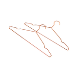 darrahopens Home & Garden > Home & Garden Others Adult 16.5" Rose Gold Shiny Metal Wire Coat Suit Top Clothes Hangers (30pc per set)