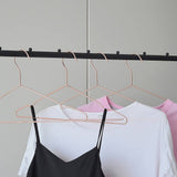 darrahopens Home & Garden > Home & Garden Others Adult 16.5" Rose Gold Shiny Metal Wire Coat Suit Top Clothes Hangers (30pc per set)