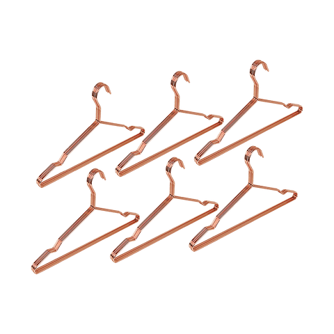 darrahopens Home & Garden > Home & Garden Others Adult 16.5" Rose Gold Shiny Metal Wire Coat Suit Top Clothes Hangers (30pc per set)