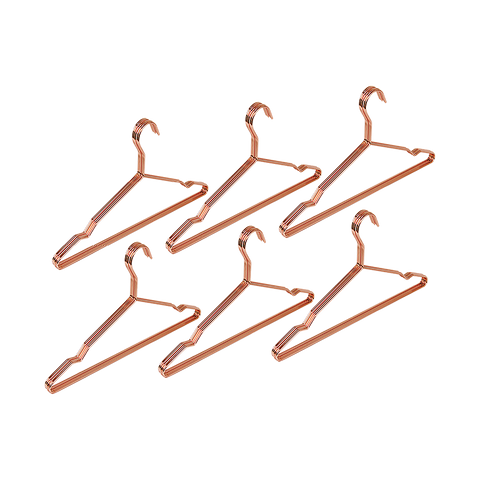 darrahopens Home & Garden > Home & Garden Others Adult 16.5" Rose Gold Shiny Metal Wire Coat Suit Top Clothes Hangers (60pc per set)