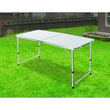 darrahopens Home & Garden > Home & Garden Others Aluminium Folding Table 120cm Portable Indoor Outdoor Picnic Party Camping Tables