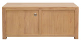 Darrahopens Home & Garden > Home & Garden Others Amsterdam 2 Drawer Solid White Cedar Wood Entertainment Unit (Natural)