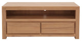 Darrahopens Home & Garden > Home & Garden Others Amsterdam 2 Drawer Solid White Cedar Wood Entertainment Unit (Natural)