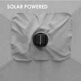 darrahopens Home & Garden > Home & Garden Others Arcadia Furniture Umbrella 3 Metre Umbrella with Solar LED Lights Garden Yard - Grey