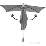 darrahopens Home & Garden > Home & Garden Others Arcadia Furniture Umbrella 3 Metre Umbrella with Solar LED Lights Garden Yard - Grey