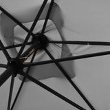 darrahopens Home & Garden > Home & Garden Others Arcadia Furniture Umbrella 3 Metre Umbrella with Solar LED Lights Garden Yard - Grey