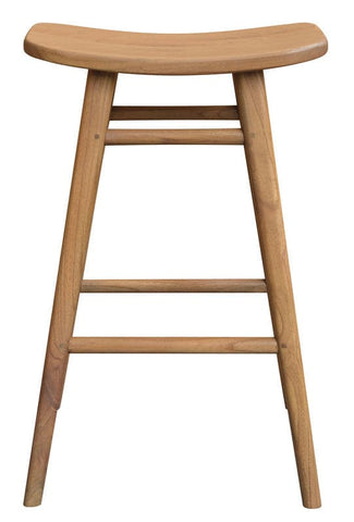 Darrahopens Home & Garden > Home & Garden Others Aria Oval Solid Mindi Kitchen Counter Stool (Natural)