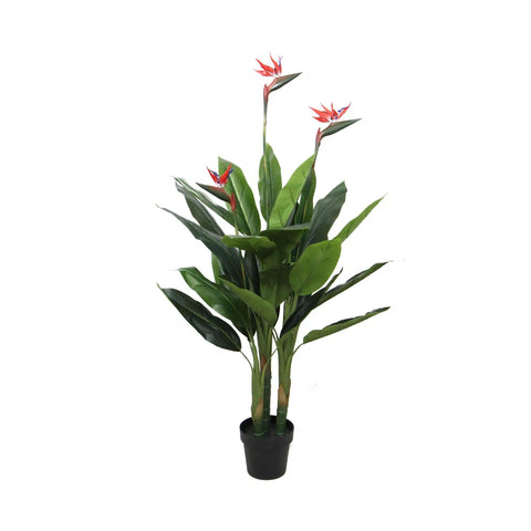 Darrahopens Home & Garden > Home & Garden Others Artificial Bird Of Paradise Plant 150cm (Red Flowers)