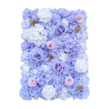 darrahopens Home & Garden > Home & Garden Others Artificial Flower Wall Backdrop Panel 40cm X 60cm Mixed Lilac Flowers
