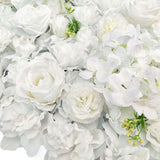 darrahopens Home & Garden > Home & Garden Others Artificial Flower Wall Backdrop Panel 40cm X 60cm Mixed Whites