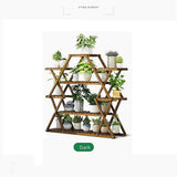 darrahopens Home & Garden > Home & Garden Others Bamboo Multilayer Flower Plant Bonsai Rack Shelf Stand Porch Lawn Patio