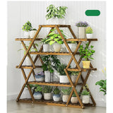 darrahopens Home & Garden > Home & Garden Others Bamboo Multilayer Flower Plant Bonsai Rack Shelf Stand Porch Lawn Patio