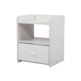 darrahopens Home & Garden > Home & Garden Others Bedside Tables Drawers Side Table Bedroom Furniture Nightstand White Unit