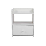 darrahopens Home & Garden > Home & Garden Others Bedside Tables Drawers Side Table Bedroom Furniture Nightstand White Unit