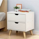 darrahopens Home & Garden > Home & Garden Others Bedside Tables Drawers Side Table Nightstand White Storage Cabinet Wood