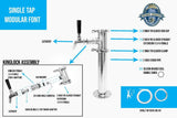 darrahopens Home & Garden > Home & Garden Others Beer Font Tower - Single Tap Modular Beer Font with Tap