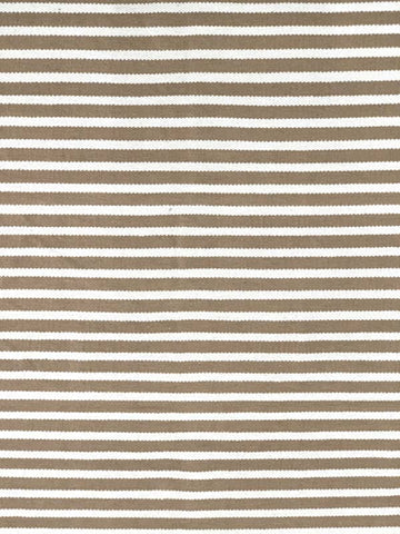 Darrahopens Home & Garden > Home & Garden Others Beige/cream striped cotton kilim rug120x180 cm