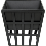 darrahopens Home & Garden > Home & Garden Others Black Fire Pit Square Log Patio Garden Heater Outdoor Table Top BBQ Camping