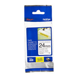 darrahopens Home & Garden > Home & Garden Others BROTHER TZeS251 Labelling Tape 24MM Black White Tape Strong Adhesive TZE Tape