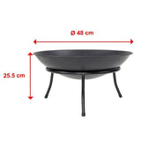 darrahopens Home & Garden > Home & Garden Others Cast Iron Fire Bowl Traditional Log Fire Pit Outdoor Heating Camp Site Barbecue