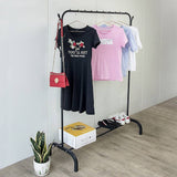 darrahopens Home & Garden > Home & Garden Others Closet Organizer Metal Garment Rack Portable Clothes Hanger Storage Shoes Rack Black
