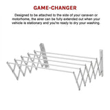 darrahopens Home & Garden > Home & Garden Others Clothes Airer Pull Out Expander Clothes Line Caravan RV Laundry Accessories