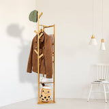 darrahopens Home & Garden > Home & Garden Others Clothes Coat Rack Garment Stand Shelf Wooden Tree Hanger Bag Hat Hook Holder