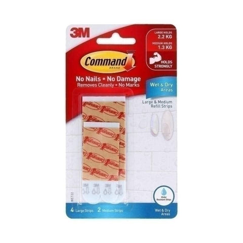 Darrahopens Home & Garden > Home & Garden Others COMMAND Strips Refill WET-22ES Bx6
