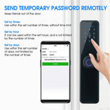 Darrahopens Home & Garden > Home & Garden Others Digital Smart Door Lock Fingerprint APP Key Card Password Electronic Home Lock