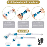 darrahopens Home & Garden > Home & Garden Others Electric Cordless Spin Scrubber Super Power Scrubber Turbo Scrub Clean Brush