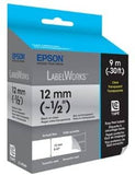 darrahopens Home & Garden > Home & Garden Others EPSON Tape Clear 12mm Black 9 meters for LW-300 and LW-400