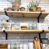 darrahopens Home & Garden > Home & Garden Others Floating Wall Shelf Brackets Heavy Duty Rustic Industrial 4-Pack