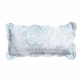 darrahopens Home & Garden > Home & Garden Others Florence Blue Oblong Cushion by Bianca