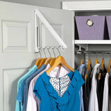 darrahopens Home & Garden > Home & Garden Others Folding Wall Mount Retractable Clothes Hanger Laundry Drying Rack Organiser