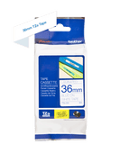 darrahopens Home & Garden > Home & Garden Others Genuine Brother TZe-263 Labelling Tape Cassette  Blue on White, 36mm wide, 8m long Compatible with a wide range of Brothers P-touch printers