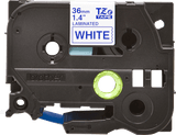 darrahopens Home & Garden > Home & Garden Others Genuine Brother TZe-263 Labelling Tape Cassette  Blue on White, 36mm wide, 8m long Compatible with a wide range of Brothers P-touch printers