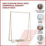 darrahopens Home & Garden > Home & Garden Others Gold Clothing Retail Shop Commercial Garment Display Rack