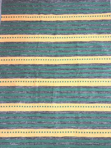 Darrahopens Home & Garden > Home & Garden Others Green/yellow cotton kilim rug 90x150 cm