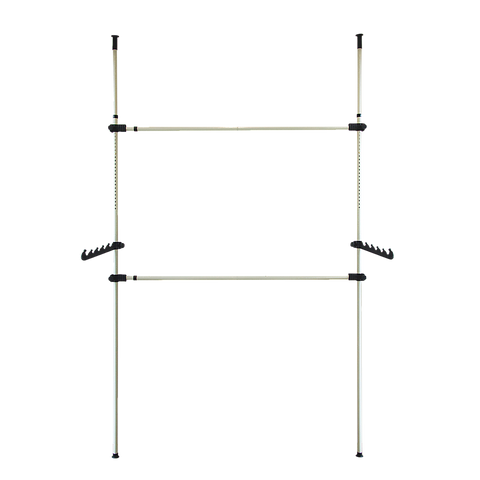 darrahopens Home & Garden > Home & Garden Others Heavy Duty Adjust Clothes Rail Storage Garment Shelf Hanging Display Stand Rack