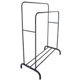 darrahopens Home & Garden > Home & Garden Others Heavy Metal Double Clothes Rail Hanging Rack Garment Display Stand Storage Shelf