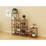 darrahopens Home & Garden > Home & Garden Others Indoor Outdoor Garden Plant Stand Planter Flower Pot Shelf Wooden Shelving - 12 Shelves