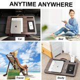darrahopens Home & Garden > Home & Garden Others Kandaka Iron Grey Oak Lap Desk Laptop Tablet Stand Cushioned Lapdesk Mousepad
