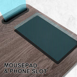 darrahopens Home & Garden > Home & Garden Others Kandaka Iron Grey Oak Lap Desk Laptop Tablet Stand Cushioned Lapdesk Mousepad