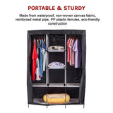 darrahopens Home & Garden > Home & Garden Others Large Portable Clothes Closet Canvas Wardrobe Storage Organizer with Shelves
