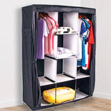 darrahopens Home & Garden > Home & Garden Others Large Portable Clothes Closet Canvas Wardrobe Storage Organizer with Shelves