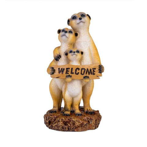 Darrahopens Home & Garden > Home & Garden Others Meerkat Family Welcome Sign