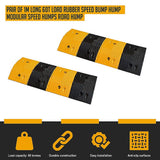darrahopens Home & Garden > Home & Garden Others Pair of 1m Long 60T Load Rubber Speed Bump Hump Modular Speed Humps Road Hump