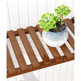 darrahopens Home & Garden > Home & Garden Others Plant Stand Outdoor Indoor Garden Wood Bamboo Shelf Folding 100CM Length