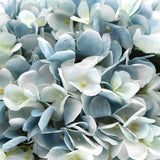 darrahopens Home & Garden > Home & Garden Others Premium Faux Hydrangea With Glass Vase (Artificial Flowering Blue Hydrangea) 23cm